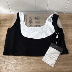 Fashion for Women, Tank Top Bra Black And White New Size Medium DD2